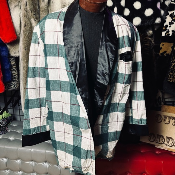 Aaardvark’s Odd Ark 80s Vintage Plaid Blazer - Picture 1 of 6